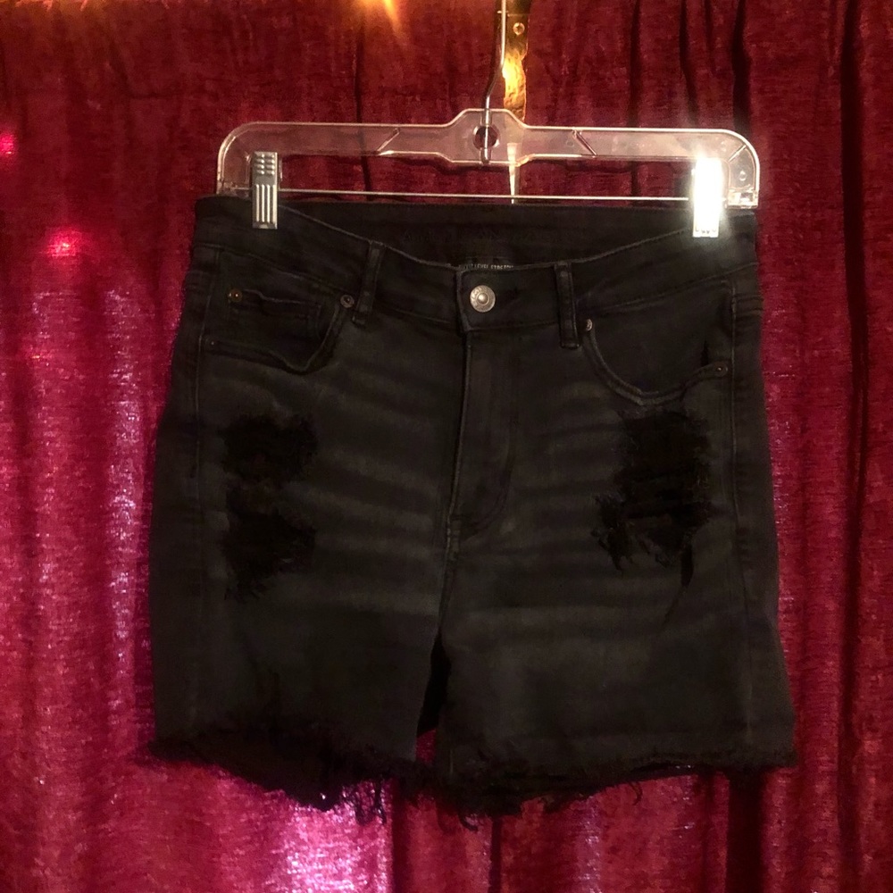 American Eagle Ne(x)t Level High-Waisted Denim Short Shorts